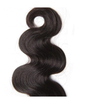 Virgin Peruvian Body Wave Hair 2 Bundles with Lace Closure